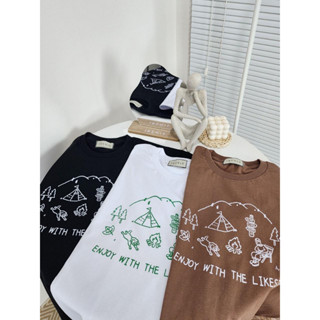 Oversized เสื้อยืดโอเวอร์ไซส์ลายEnjoy with thelikestar