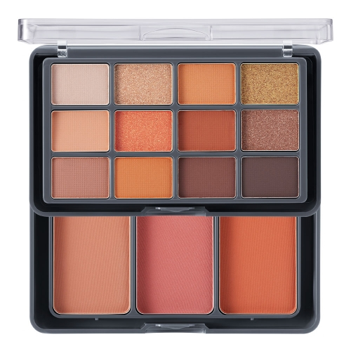 OD1045 ODBO EYESHADOW&BLUSH โอดีบีโอ เซตแต่งหน้า อายแชโดว์ 12 สี+บลัชออน 3 สี - รูปที่ 5