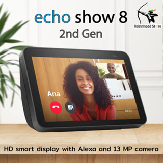 Amazon Echo Show 8 (2nd Gen) ลำโพงอัจฉริยะ จอทัชสกรีน 8นิ้ว พร้อมผู้ช่วย Alexa ควบคุมอุปกรณ์สมาร์ทโฮมภายในบ้าน