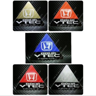 สติ๊กเกอร์สามเหลี่ยมลาย Honda DOHC VTEC หรือ MUGEN POWER sticker ติดรถ แต่งรถ sticker สามเหลี่ยม แดง เทา ทอง น้ำเงิน ส้ม