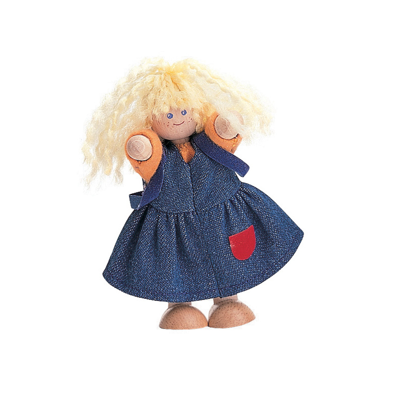 PlanToys ของเล่นไม้ 7406 Dollhouse Figure - Child Girl ตุ๊กตาเด็กผู้หญิง เสริมพัฒนาการ สำหรับเด็กอายุ 3 ปี ขึ้นไป