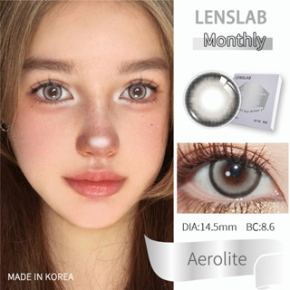 LENSLAB คอนแทคเลนส์สีเทา คอนแทคเลนส์ตาโต  ไฮบริด 14.5mm (1 pair)  Monthly