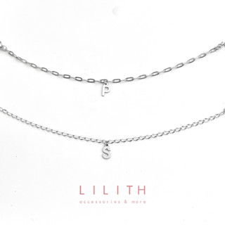 Lilith - Tiny Alphabet Stainless Chain สร้อยคอ จี้อักษร A-Z