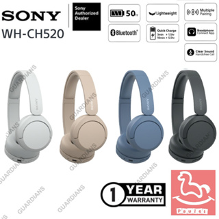 NEW Model !! (ของแท้ศูนย์ไทย100%) หูฟังไร้สายบลูทูธ Sony รุ่น WH-CH520 แบตยาว 50ชม. น้ำหนักเบามาก Bluetooth