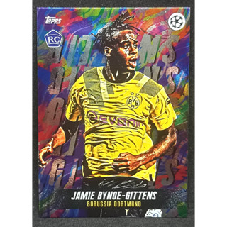 การ์ดนักฟุตบอล ฟุตบอล 2022-23 Topps Jude Bellingham Platinum UEFA Jamie Bynoe-Gittens Rookie RC Base