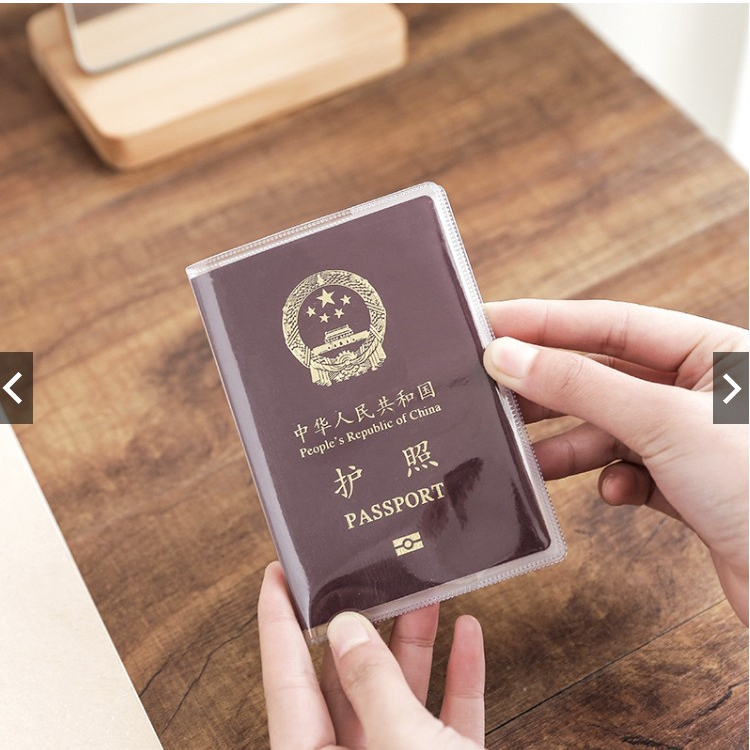 เคสพาสปอร์ตพลาสติกขุ่น/ใส ปกซองพาสปอร์ตมีช่องเสียบบัตร