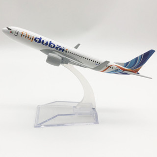 [16CM] โมเดลเครื่องบิน Fly Dubai Airlines Boeing B737-800 ทำด้วยเหล็ก สวย งานคุณภาพ - ของเล่น ของขวัญ ของสะสม