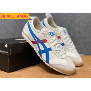 Onitsuka Tiger Mexico66 แบบหนังแท้100% รองเท้าหนังผู้ชายโอนิซึกะไทเกอร์ ✅Size:37-45eu จัดส่งของทุกวัน📦