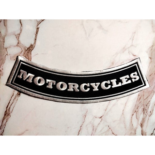 ตัวรีดติดเสื้อขนาดใหญ่ Motorcycles ตกแต่งเสื้อผ้า แจ๊คเก็ตยีนส์ Hipster Embroidered Iron On Sew on