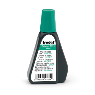 หมึกตรายาง หมึกเติมตรายาง สำหรับ ตรายางหมึกในตัว รุ่น trodat 7011 ขนาด 28 ml ของแท้ 100% [S24]