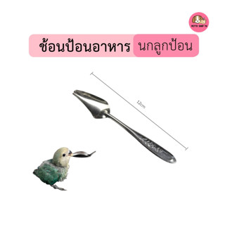 ช้อนลูกป้อน ช้อนป้อนอาหารนก อุปกรณ์ป้อนอาหารนก ขนาด 12cm