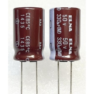 Elna RA3 330uf 50v For Audio Capacitor ตัวเก็บประจุ คาปาซิเตอร์