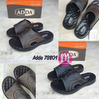 รองเท้าหนังผู้ชาย Adda No.73801 พื้นปุ่ม นุ่ม นวดเท้า รองเท้าแตะผู้ชาย รองเท้าแตะ