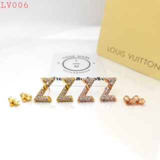 ต่างหู ตุ้มหูติดหู LV พร้อมส่ง ถูกที่สุด!!งานดีสุด!! LV006