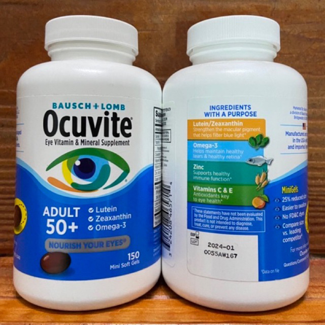 BAUSCH&LOMB Ocuvite Eye Vitamin for Adult 50+