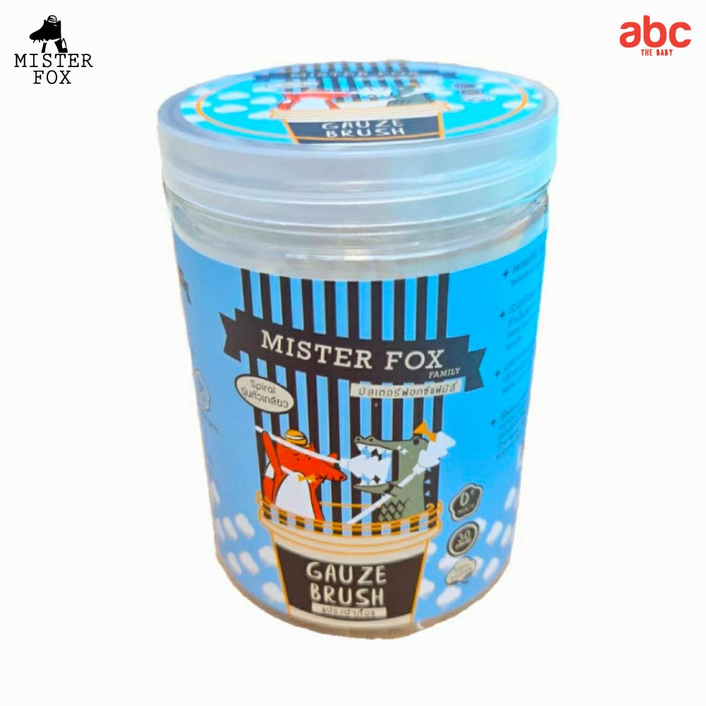 Mister Fox Gauze Pads Oral Cleaning Swabs for Teeth, Tongue, Gums & Cheeks (30 Sticks) image 2