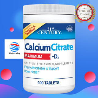 21st Century  Calcium Citrate Maximum + D3 / 400 Tablets