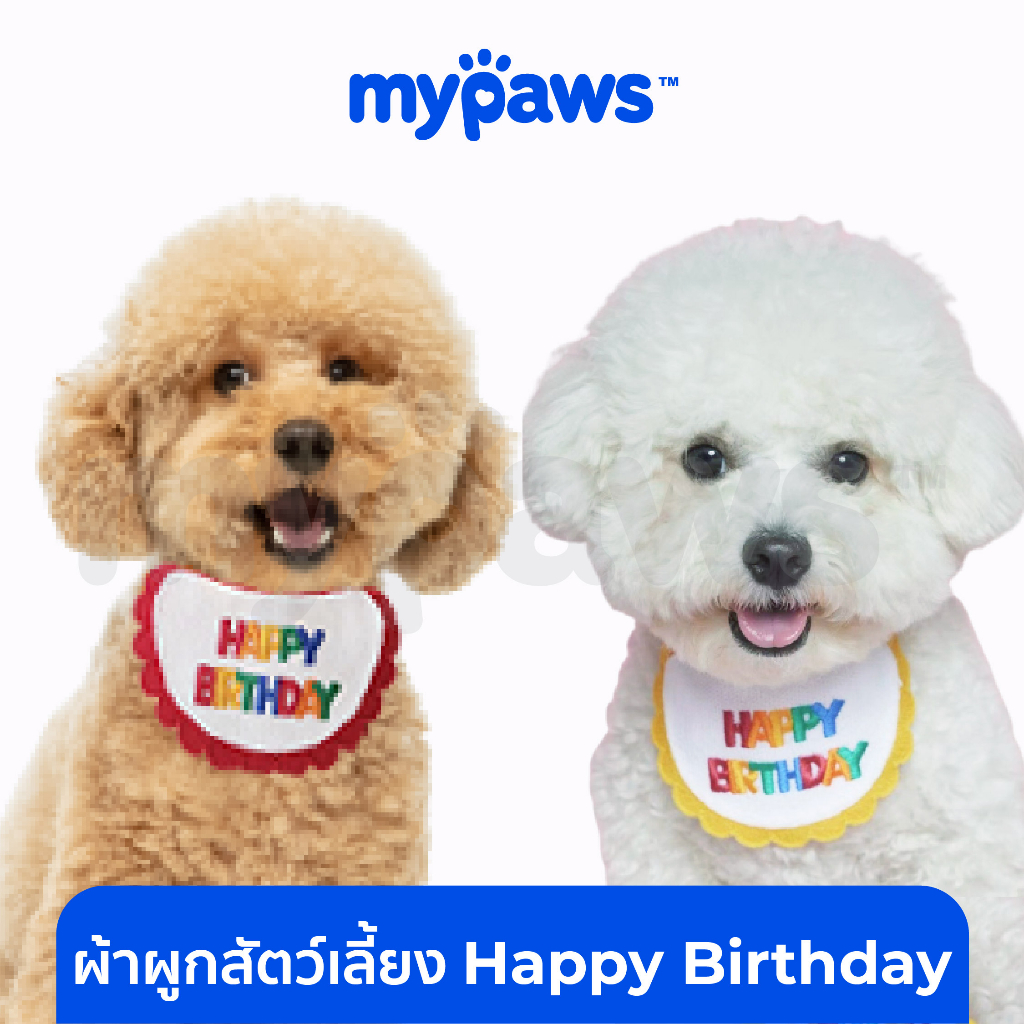 #ผ้าผูกคอสัตว์เลี้ยง #ผ้ากันเปื้อนสัตว์เลี้ยง #คอสตูมสัตว์ #MyPaws #ของขวัญวันเกิดสัตว์เลี้ยง