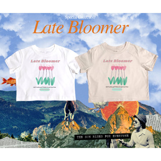 เสื้อครอป babytee ครอป เบบี้ครอปลาย Late Bloomer