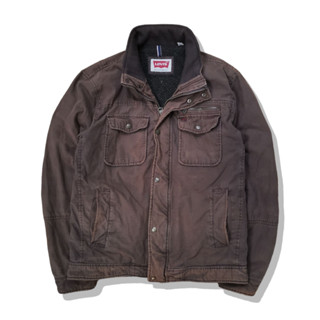 LEVIS Dark Brown Trucker Jacket รอบอก 46”