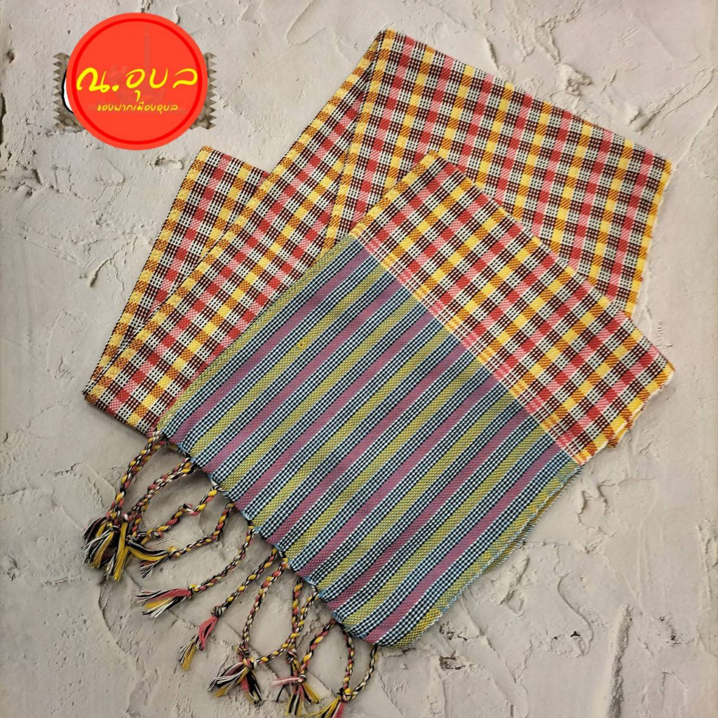 💚🌿🍀ผ้าพันคอผ้าฝ้ายทอมือ ลายสก๊อตครูสลาหน้าแคบ 📌📌สินค้าไม่ได้แพคใส่กล่อง แพคเกจถุงแก้วใสธรรมดา📌📌 - รูปที่ 3