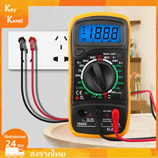 มัลติมิเตอร์ดิจิตอล เครื่องวัดกระแสไฟ มัลติมิเตอร์แบบดิจิตอล AC DC OHM เครื่องทดสอบแรงดันไฟฟ้า หน้าจอ LCD XL830L