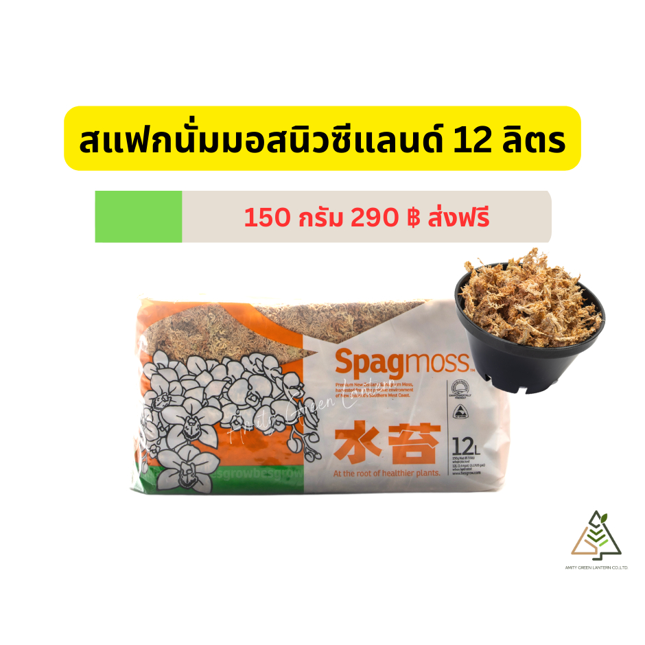 ส่งฟรี สแฟกนั่มมอสนิวซีแลนด์ 12 ลิตร (Sphagnum Moss)