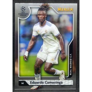 การ์ดนักฟุตบอล ฟุตบอล ใบเบส  2021-2022 Topps Merlin UEFA  Eduardo Camavinga  ทีม REAL MADRID C.F.