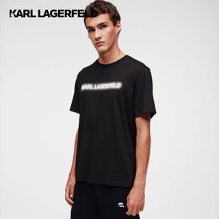 KARL LAGERFELD - PIXEL KARL LOGO T-SHIRT 230M1782 เสื้อยืด