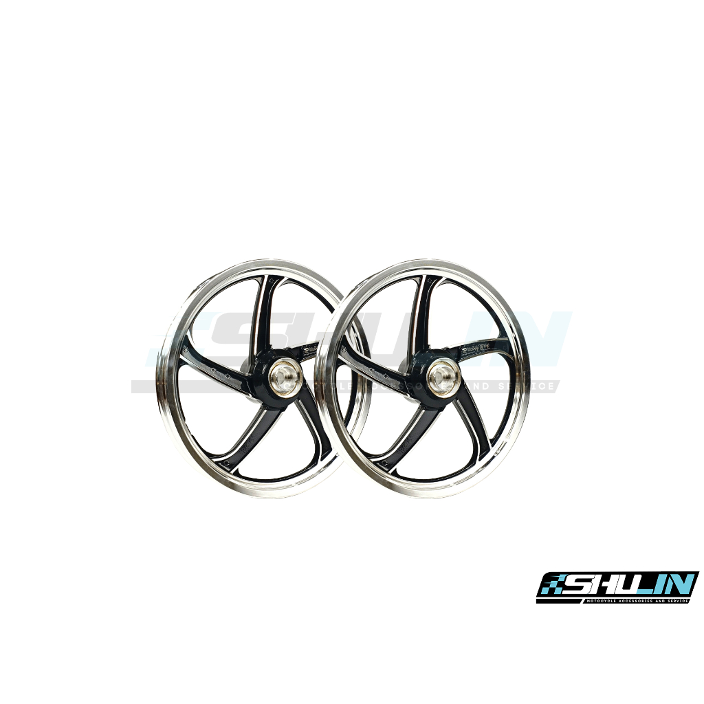 ล้อแม็ก RCB รุ่น MIO/FINO ขอบ 14 นิ้ว - สีดำเต็ม