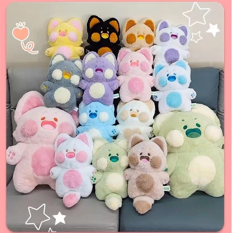 ตุ๊กตาแมวอ้วนตุ้ยนุ้ยแบบใหม่  ใช้ในครัวเรือน หมอนข้าง ตุ๊กตาแมว ตุ๊กตา ราคา ถูกที่สุด ดีลบีเคเค