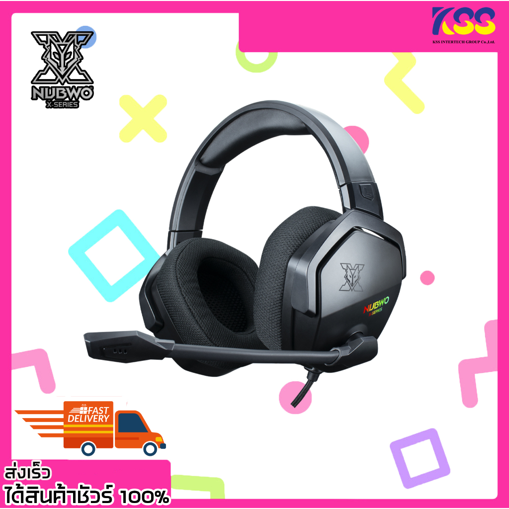Nubwo X99 White หูฟังครอบหู Gaming Headset