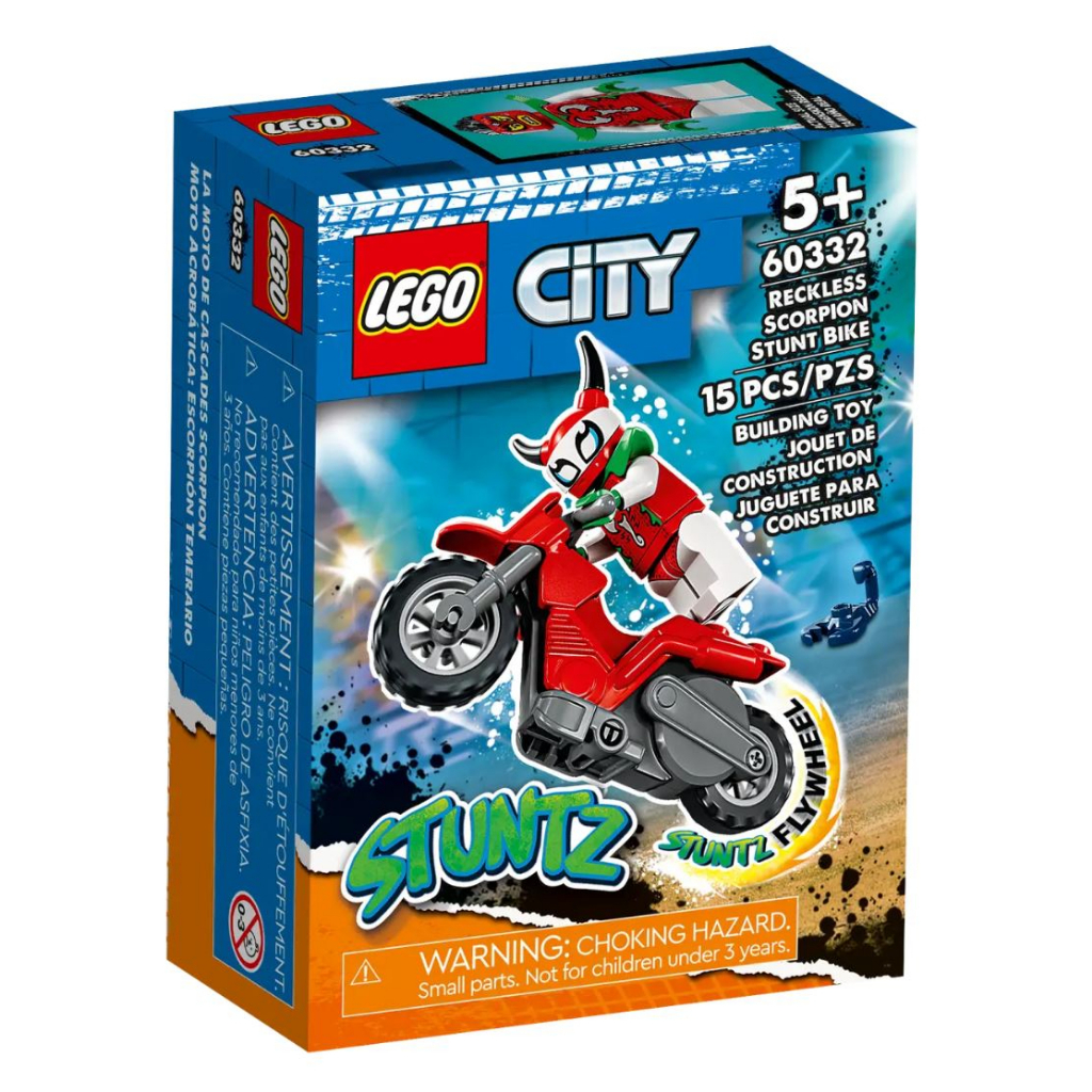 LEGO® City Reckless Scorpion Stunt Bike 60332