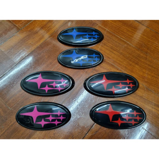 ราคาต่อ 2 ชิ้น หน้าหลัง โลโก้ ซูบารุแต่ง Subaru Impreza BRZ WRX STI Legacy Outback XV Badge Front Hood rear trunk logo