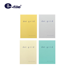 e-file (อี-ไฟล์) สมุดโน้ต ลายดอทกริด สมุดบันทึก Dot grid Made In Thailand รหัส CNB120