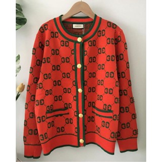 เสื้อคลุมผ้าไหมพรม CARDIGANS GUCCI KNIT