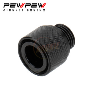 PEW PEW หัวคอมพ์แต่ง V2 Type1 มีให้เลือก 4 สี (ดำ / เงิน / แดง / ทอง) สำหรับ TM / WE เกลียว 11mm CW เป็น 14mm CCW