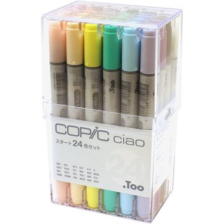 Copic Ciao Start Marker Set มี 24 สี / ของแท้ ส่งจากญี่ปุ่น