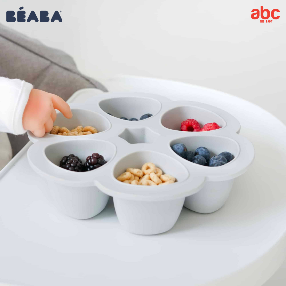 Beaba ถาดซิลิโคน แช่อาหาร ขนาด 150ml x 6 ช่อง พร้อมฝาปิด Silicone Multiportions รูปที่ 5