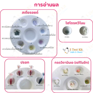 ชุดทดสอบสารอันตรายในเครื่องสำอาง 4in1(สเตียรอยด์,ปรอท,ไฮโดรควิโนน,กรดเรทิโนอิก) ตรวจครีม, โลชั่น, เซรั่ม, เจล