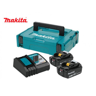 ชุดแบตเตอรี่+แท่นชาร์จ 18V. 6Ah MAKITA® (BL1860Bx2,DC18RCx1)191K87-0