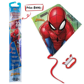 ว่าวเด็ก จากเมกา X-Kites Sky Diamond 23 Poly Diamond Kite with Skytails Handle &amp; Line Included! Spiderman