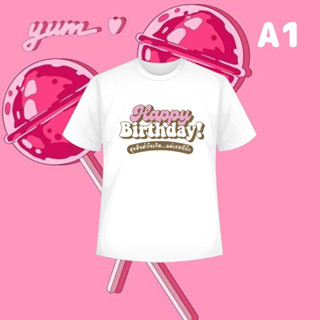 เสื้อวันเกิด🍰เสื้อยืดHBD🧸✨ทางร้านออกแบบขึ้นมาเอง🧁ผลิตเองไม่ซ้ำที่อื่นแน่นอน🎊ของขวัญวันเกิด