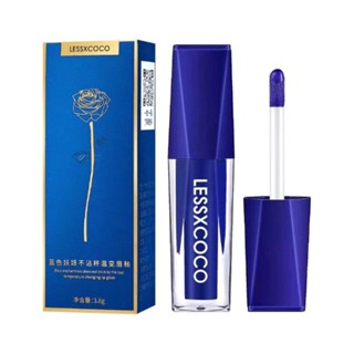 Lessxcocoลิปจุ่มสีน้ำเงินเปลี่ยนสีตามอุณภูมิ(ใหม่)(กล่องเล็ก)