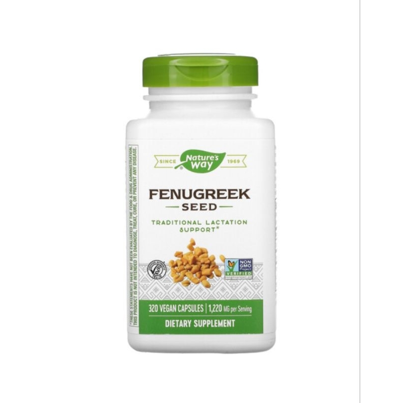 Nature's Way - Fenugreek Seed 610 mg 320 แคปซูล ฟีนูกรีก เมล็ดลูกซัด