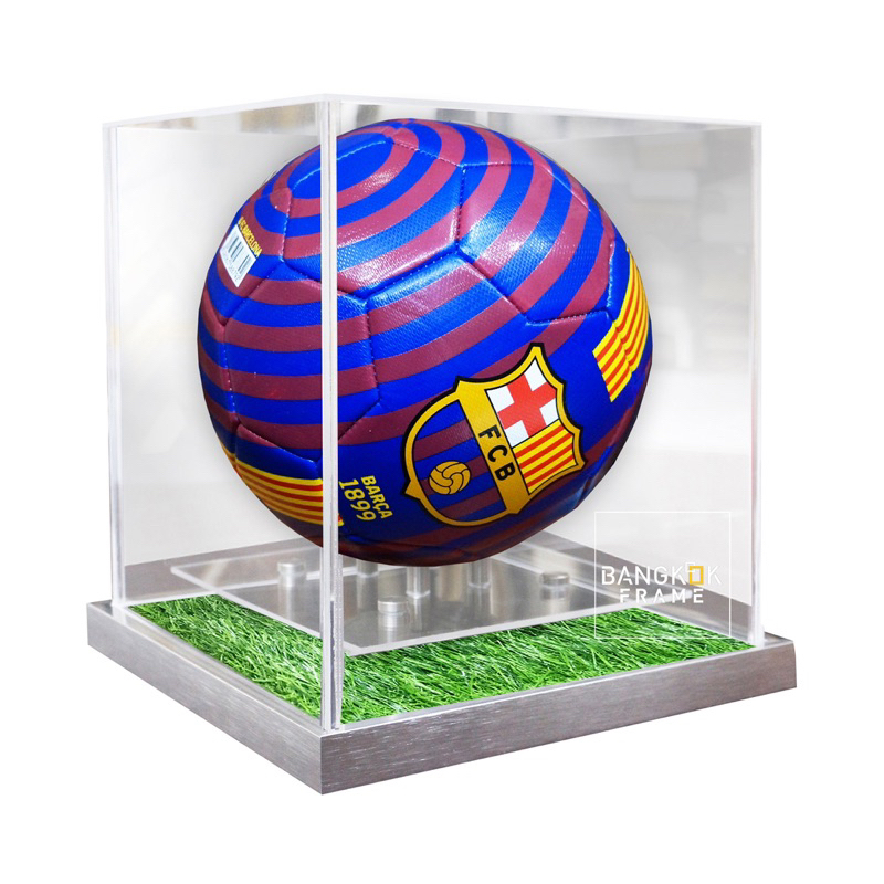 Bangkokframe-กรอบรูป-กรอบกล่องอะคริลิค-กรอบโชว์ของสะสม-(ไม่รวมลูกบอล) กรอบของสะสม ลูกฟุตบอลพร้อมลายเซ็น
