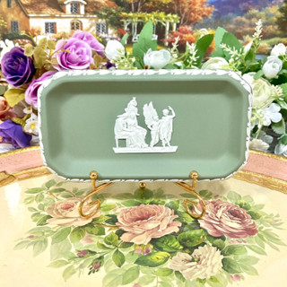 Wedgwood Jasperware Sage Green Trinket Dish จานขนาด 6x3 นิ้ว