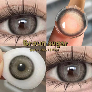 เลนส์รายปี รุ่น MIld สี Brown sugar (วัสดุ MPC ค่าอมน้ำ50%) ขนาด14.5