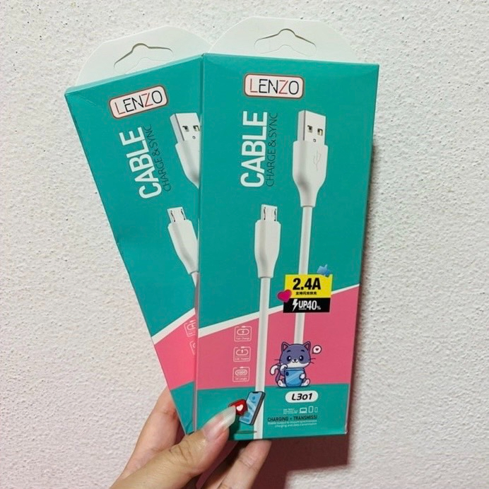 [พร้อมส่ง🚚] สายชาร์จเร็ว LENZO รุ่น L-301 Micro Cable - USB / Charge&SYNC