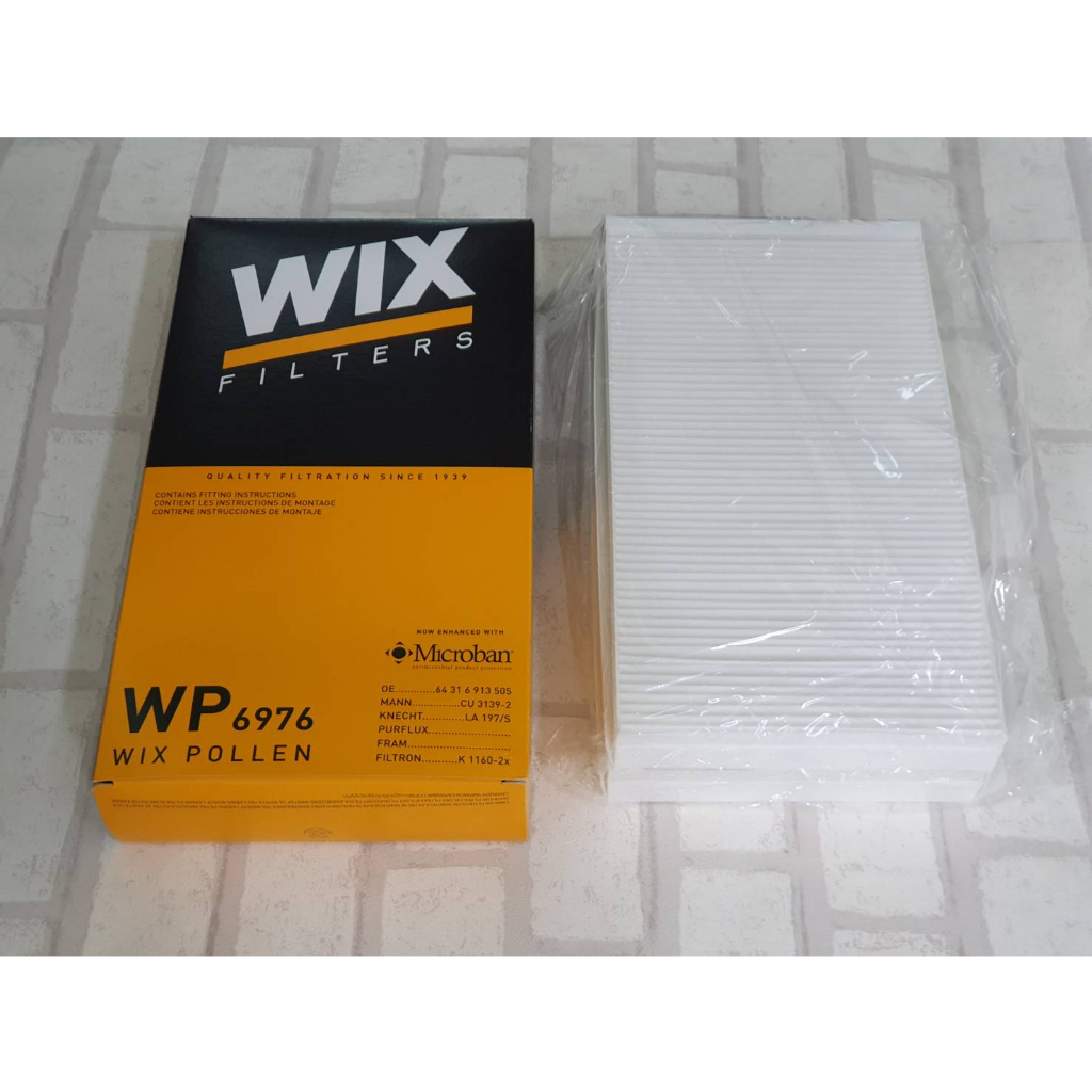 กรองแอร์ BMW Series 6 E63 ( 2004 - 2010 ) ทุกรุ่น Cabin Air Filter WIX WP6976 / WP 6976